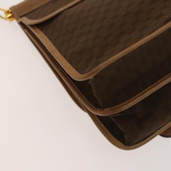 GUCCI Micro GG Canvas Hand Bag Brown Gold - Picture 11 of 16